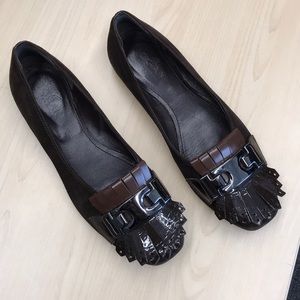 Made in Italy Hogan Buckle Front Flats